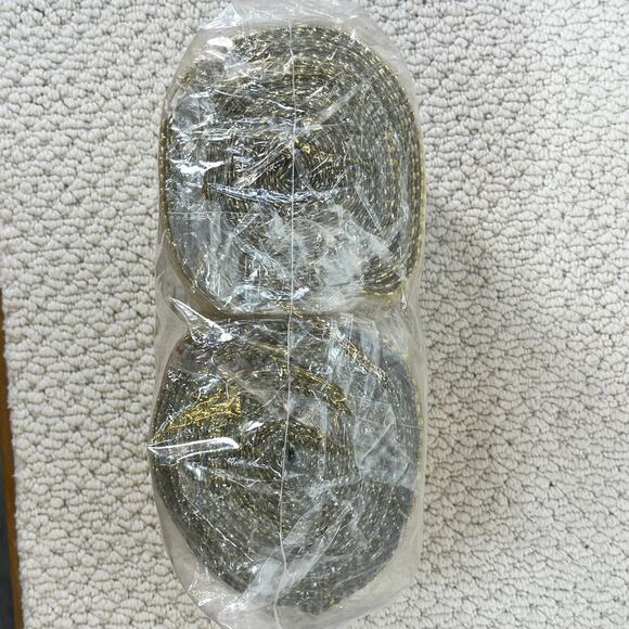 Gold Bling Rhinestone Diamond Mesh Ribbon Wrap Acrylic 2 Rolls/20 Yds Total Mums - Picture 6 of 7